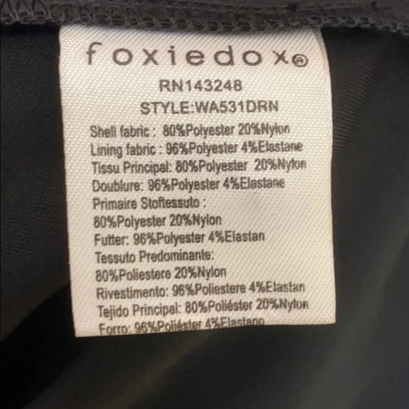 Foxiedox Red and Black Embroidered Dress Sz 2 New! - Picture 8 of 16